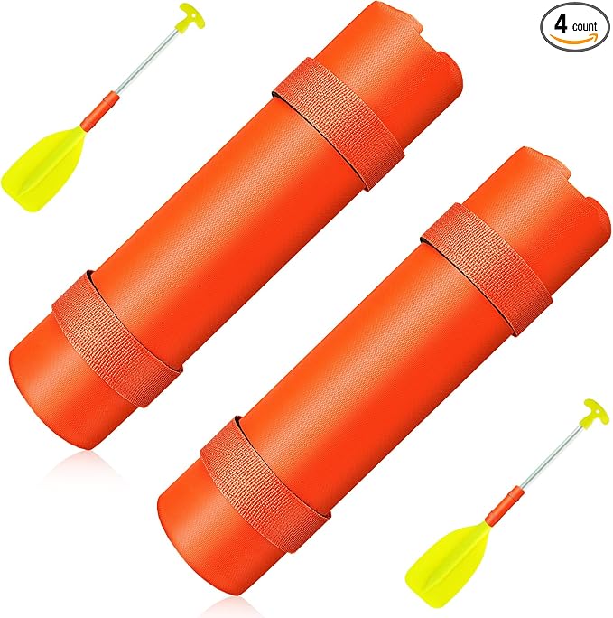 Deekin 2/4 Pack Paddle Float for Flotation Kayak Canoe Surf Paddleboarding Gifts - Prevent Paddle Sinking in Water