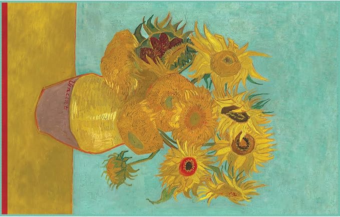 Large Oversized Microfiber Beach Towel - 40x63 Inches, Sand-Free, Quick-Drying, Ultra-Soft, Ideal for Travel, Pool, Yoga, and Camping - Includes Matching Drawstring Travel Pouch, van Gogh Sunflowers