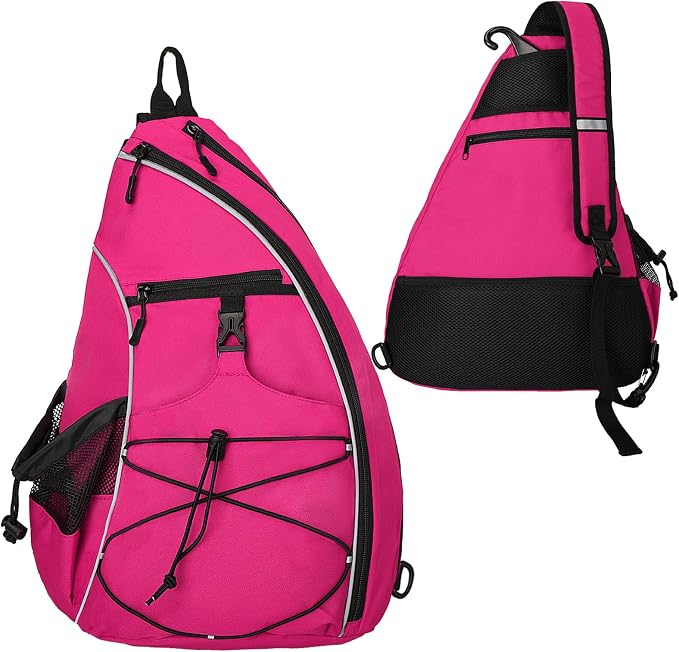 Goloni Pickleball Sling Bag for Men Women, Lightweight Pickleball Backpack with Fence Hook