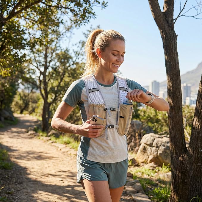 Hydration Backpack Lightweight Running Vest for Women Men with 500ml Soft Flask Hiking Daypack