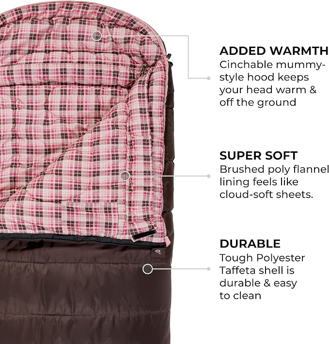 Teton Celsius Regular, 25F, 20F, 0F Degree Sleeping Bags, All Weather Bag for Adults and Kids, Camping Made Easy and Warm, Travel Sack Included