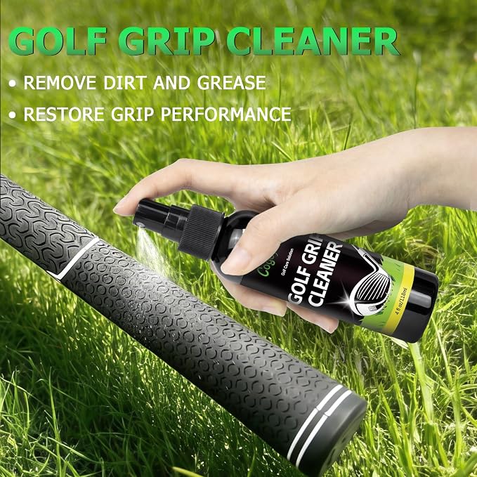 Pro Golf Club Care Kit with Golf Club Cleaner,Polish,Brush,Grip Cleaner,Golf Club Cleaning Kit Golf Accessories for Men, Golf Gifts for Golfers