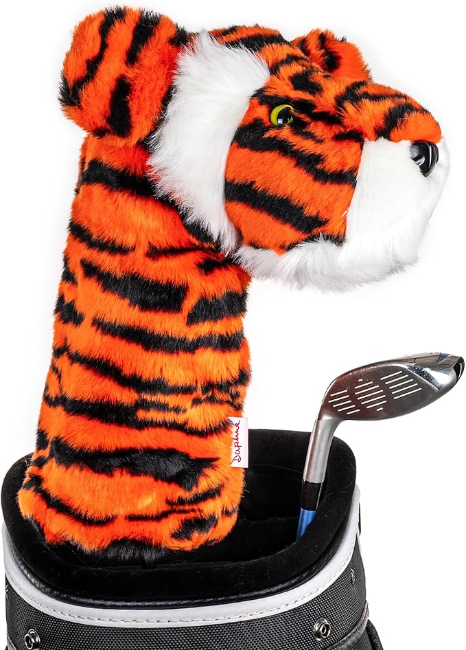 Daphne’s Headcovers Tiger Headcover Funny Golf Club Cover Stylish Protection for Club Driver Headcover for Men and Women