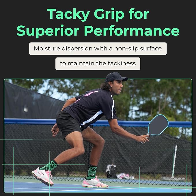 ADV MaxTac Tacky Pickleball Grip Tape - 3, 6, 12-Pack - Extremely Sticky Non-Slip Pickleball Overgrip - Razor-Thin & Easy to Use Pro Pickleball Paddle Grip Tape