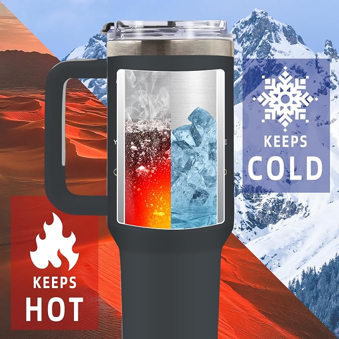 DUUV Lion Tumbler 40oz, Insulated Mom to Son Gifts for Teen Boy | To My Son Tumbler Leakproof, Motivational Graduation Gift for Sons, Birthday Inspirational Gift for Boys from Mom, 1 Pack