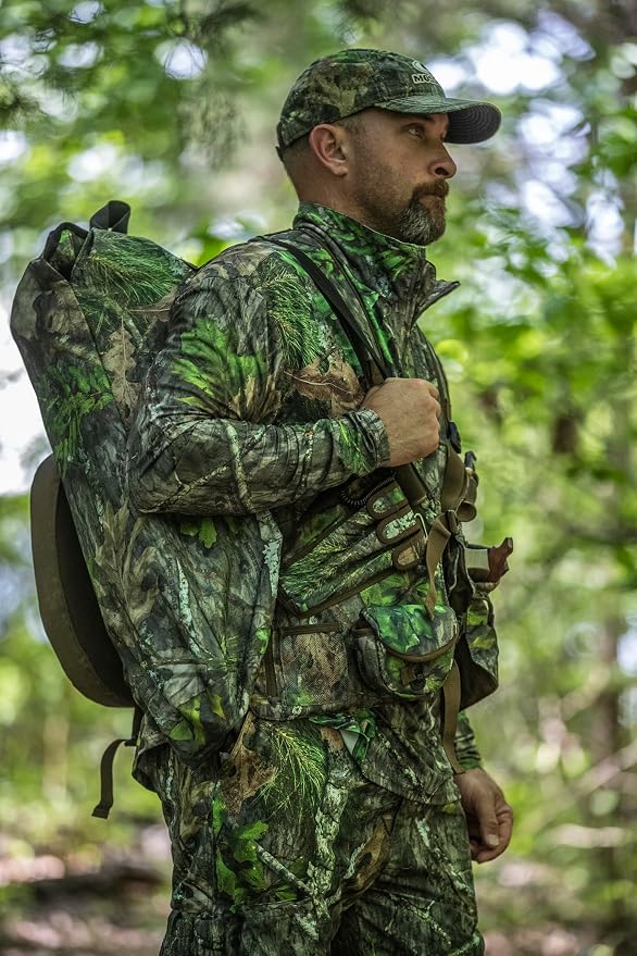 Mossy Oak Men's Men's Tibbee Technical Lightweight Camo Hunting Shirt