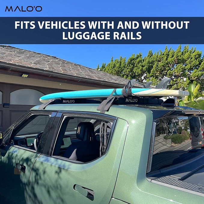 Malo’o Universal 32” Soft Roof Rack Pads for Surfboards/SUP/Kayaks/Canoes