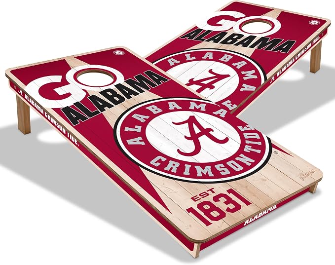YouTheFan NCAA 2’ x 4’ Professional Wood Cornhole Game