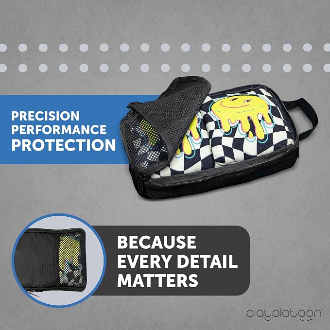 Play Platoon Cornhole Bag Carrying Bag, with 4 Separation Pouches, Black