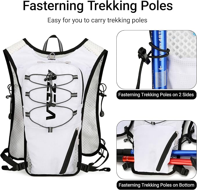 Lightweight Hydration Vest Backpack for Running Cycling Hiking, Water Bladder Pack for Outdoor Sports