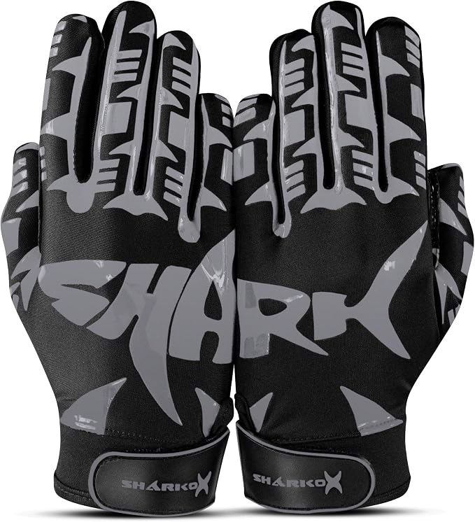 Non-Slip Tacky Football Gloves Ball Feel Sensation, Football Receiver Gloves in Youth, Adult, and Kid Sizes, Ultra Sticky Silicone Strong Palm Grip