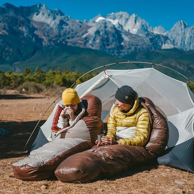 Naturehike 0 Degree RDS Down Mummy Sleeping Bag for Adults, 650 Fill Power, Cold Weather Backpacking Sleeping Bag for Camping, Hiking, -1℉ 18℉ 30℉, YKK Zipper