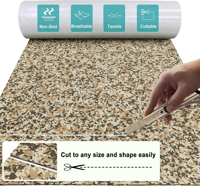 Boat Flooring EVA Foam Boat Decking Sheet Self Adhesive Marine Flooring Brushed Camo Marine Carpet for Boats Yacht Kayak Decking Cushioning Cooler Seating Helm Pad Swimming RV Golf Cart Non Slip Pad