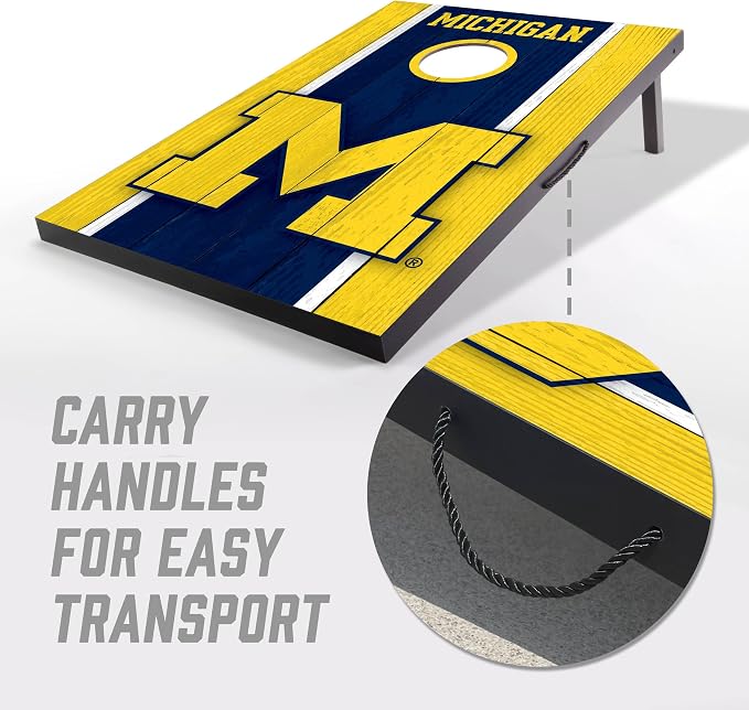 YouTheFan NCAA 2' x 3' Portable Cornhole Game with Logo Bags