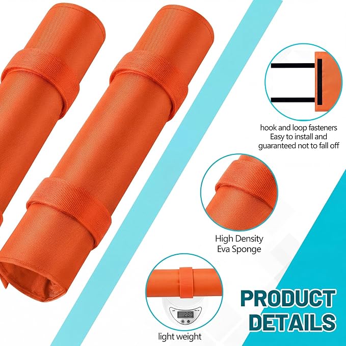 Hiboom 2 Pcs Paddle Float Kayak Paddle Accessory Adjustable Oxford Cloth Paddleboard Stand Up Accessory High Density Foam with Hook and Loop Closure Flotation Kayaks Canoe Paddles