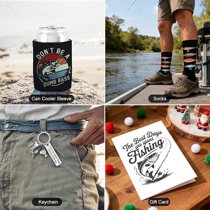 Ithmahco Fathers Day Fishing Gifts for Men Dad Unique, Funny Gifts for Fisherman Who Has Everything, Mens Fishing Gift for Birthday, Unique Gift for Fisherman Daddy Grandpa Brother Teen Boys