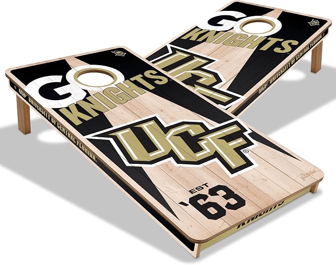 YouTheFan NCAA 2’ x 4’ Professional Wood Cornhole Game