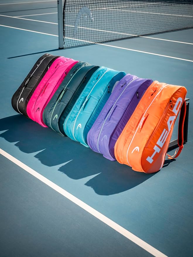 HEAD Tour Racquet Bag L (9R) Tennis Bag - Holds Up to 9 Racquets, CCT+ Climate Control Technology, 2 Main Compartments, Shoe Pocket & Backpack Carry System