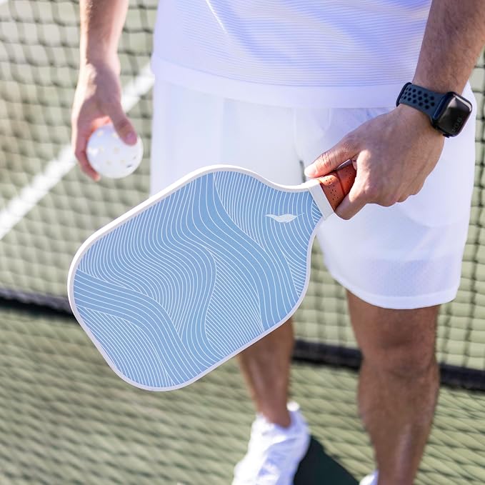 Inscribe Premium Pickleball Paddle – Single or 2 Pack Set – Fiberglass Surface, Polypropylene Honeycomb Core, Lightweight with Comfort Grip for Men & Women