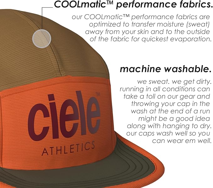 Ciele Athletics GOCap - Premium Washable Moisture Wicking Hat with Sun Protection, 5-Panel Knit Running Hat