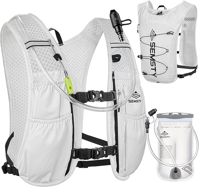 Running Hydration Vest 5L,Running Vest Pack with 1.5L Water Bladder,Lightweight Water Backpack for Hiking Running Cycling