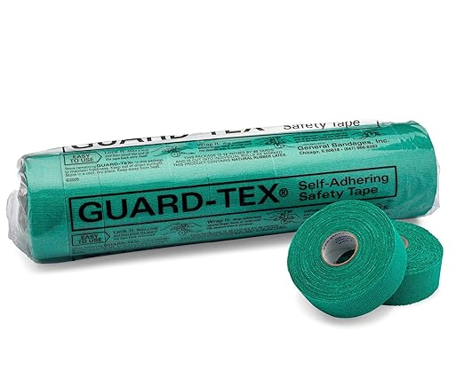 Guard-Tex® Green Finger Tape 3/4 in Self-Adhering Cotton Gauze for Trades — No Adhesive No Residue Skin Protection and Tool Grip — 16 Rolls x 90 ft — Made in USA Since 1935