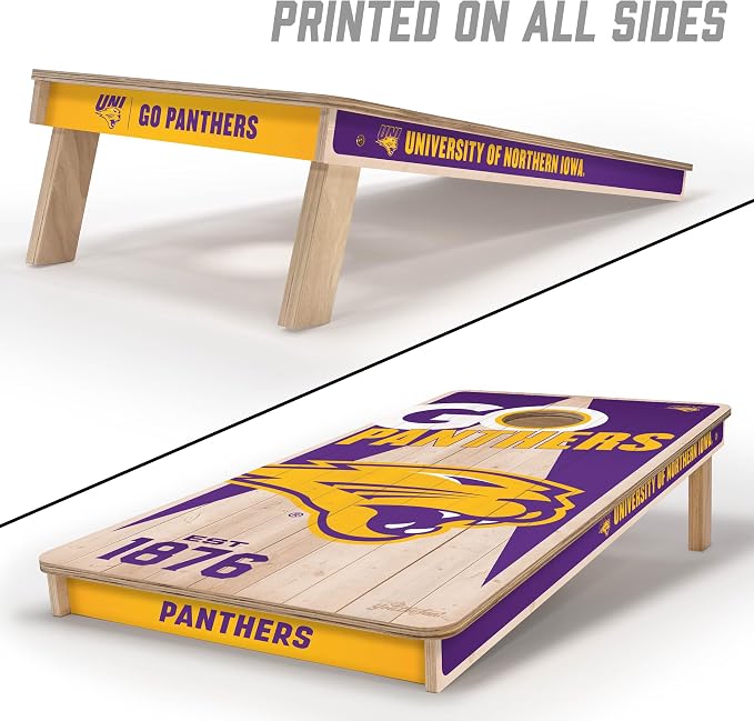 YouTheFan NCAA 2’ x 4’ Professional Wood Cornhole Game