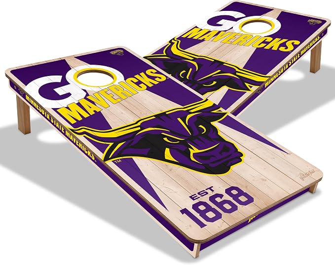 YouTheFan NCAA 2’ x 4’ Professional Wood Cornhole Game