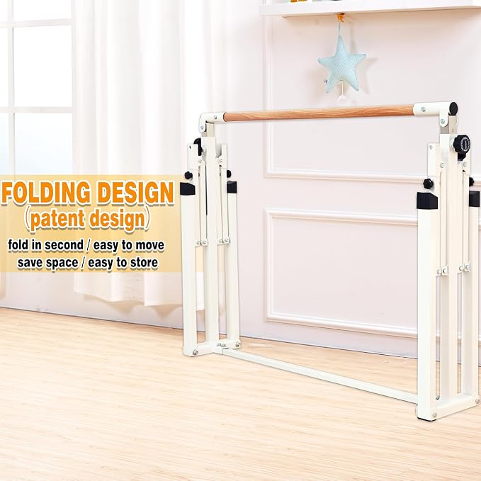 MARFULA 4FT/5FT Gymnastic Bar Set Gymnastics Kip Bar with 5 Ft Length 4Ft Inner Width 5ft Adjust Height Gymnastics Training Bar Equipment for Kids Professional Training Home and Club Use