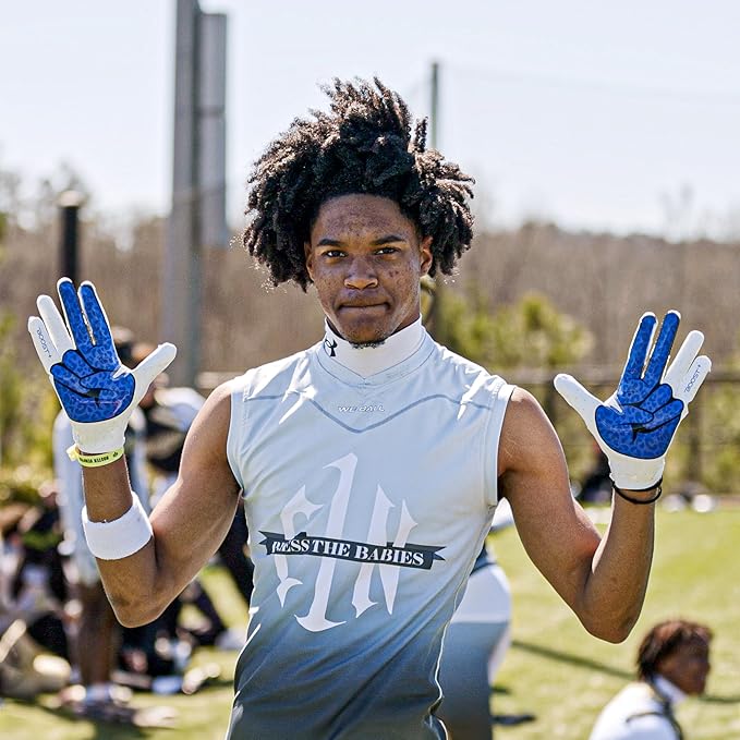 Grip Boost Football Gloves - Peace Stealth 6.0 Boost Plus Sticky Technology - Adult and Youth Football Gloves for Wide Receiver - Men's and Boys Sizes