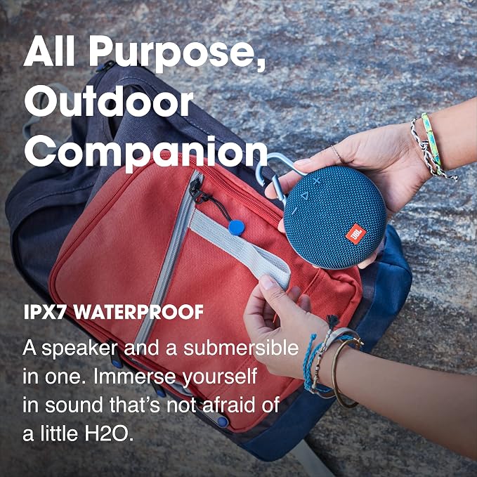 JBL Clip 3, Camouflage - Waterproof, Durable & Portable Bluetooth Speaker - Up to 10 Hours of Play - Includes Noise-Cancelling Speakerphone & Wireless Streaming