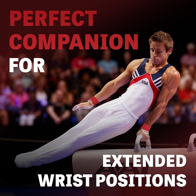Reisport Gymnastic Wrist Support, Unisex One Size Wrist Support for Pull-up, Premium Leather Wrist Protection, Wrist Support with Hook & Loop Closure, Wrist Wraps for Weightlifting, Strength Training