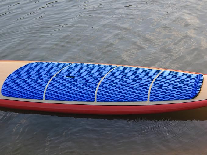 Abahub 12 Piece Surf SUP Deck Traction Pad Premium EVA with Tail Kicker for Paddleboard Longboard Surfboard Black/Blue/Gray/Navy Blue/Orange/White