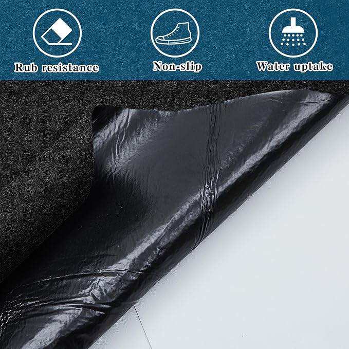 Tinideya Black Boat Trailer Bunk Carpet Water Proof Bunk Carpet Marine Boat Bunk Carpet Outdoor Boat Trailer Bunk Covers Trailer Boat Bunk Padding for Boats Trailers