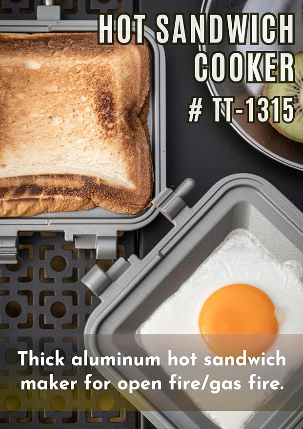 camping moon Sandwich Maker Hot Sand Single Burner Gas Fire Open Fire Compact Aluminum TT-1315