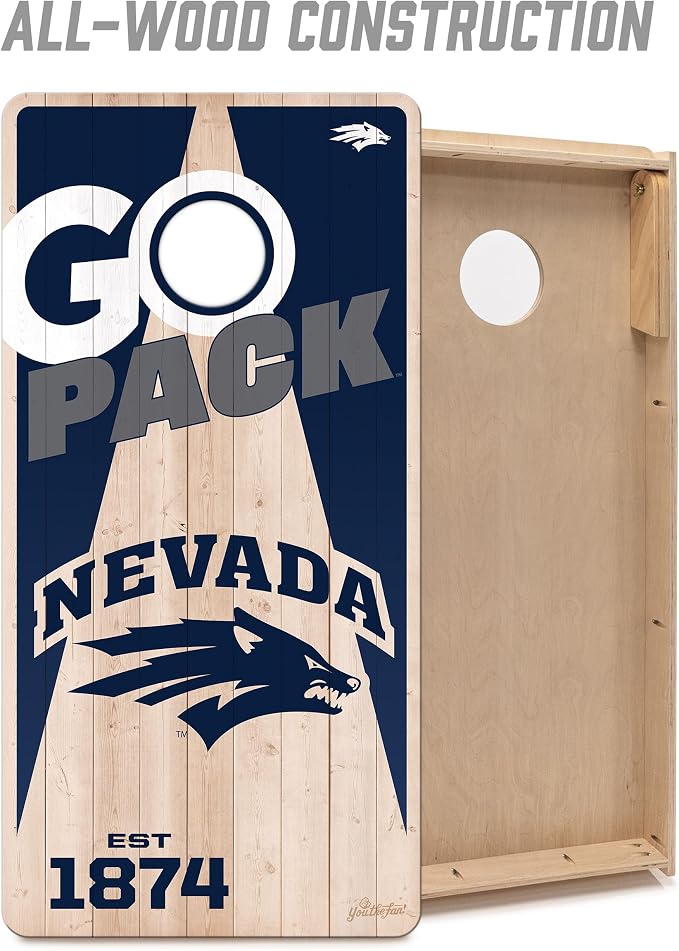 YouTheFan NCAA 2’ x 4’ Professional Wood Cornhole Game