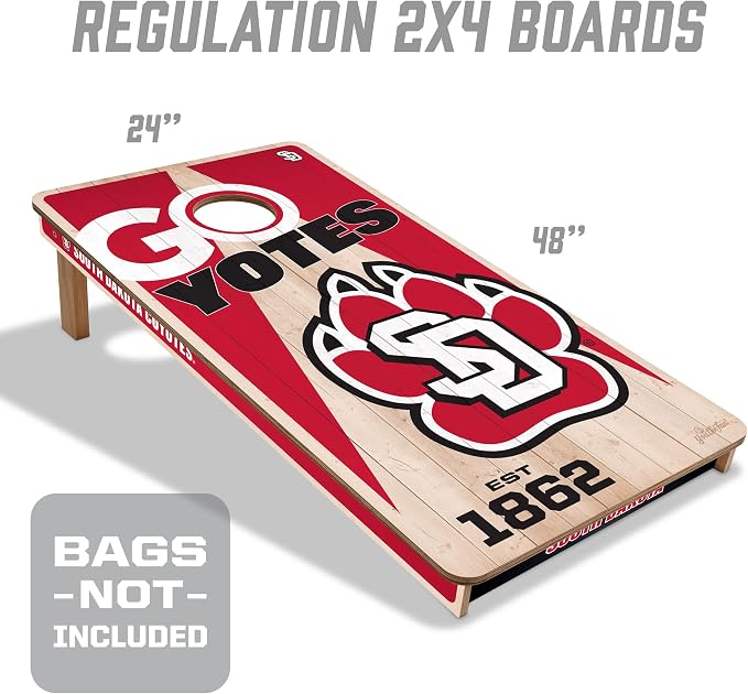 YouTheFan NCAA 2’ x 4’ Professional Wood Cornhole Game