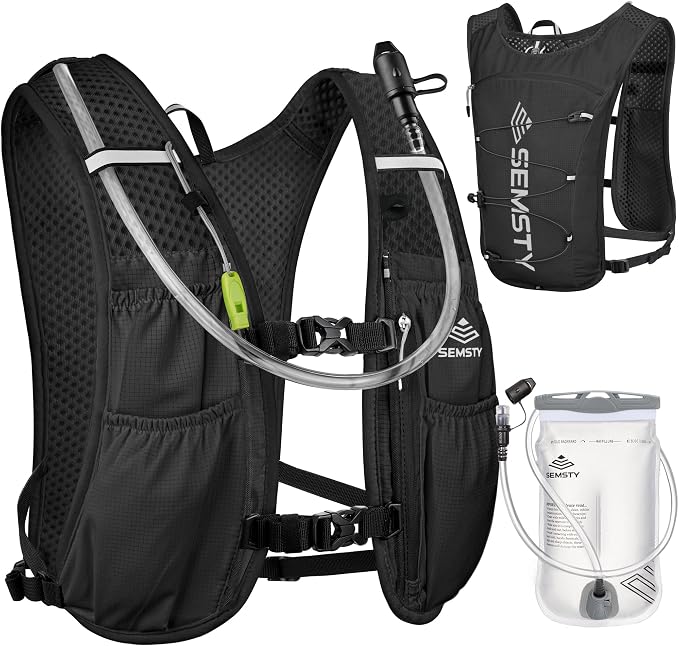 Running Hydration Vest 5L,Running Vest Pack with 1.5L Water Bladder,Lightweight Water Backpack for Hiking Running Cycling