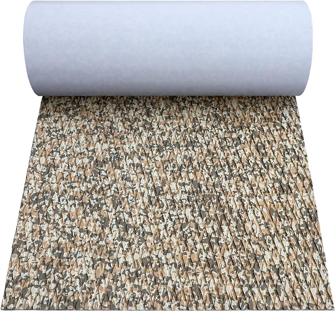 Hjdeck Boat Flooring EVA Foam Boat Decking Marine Carpet Non-Slip Decking Sheet Self-Adhesive Marine Flooring for Fishing Boat Kayak Yacht RV Swimming Pool Golf Cart 94.5"x23.6"/16.1"/11.8"