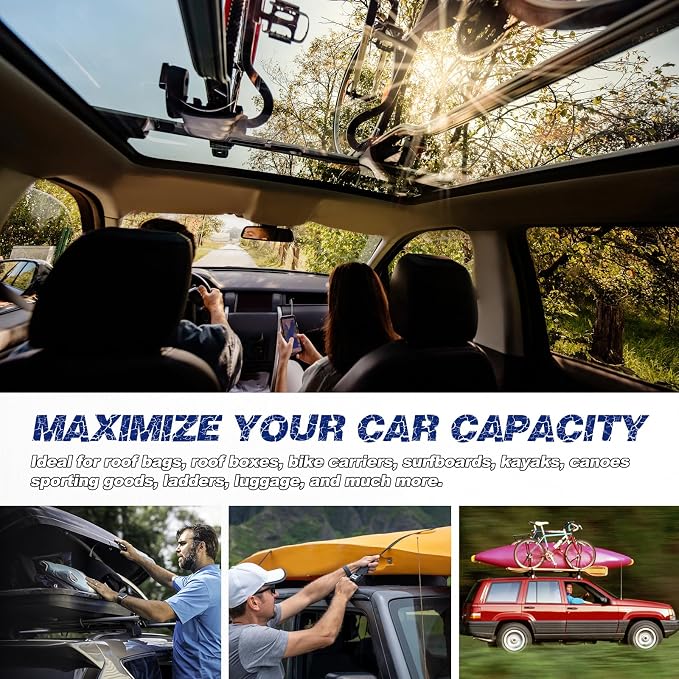 Roof Rack Cross Bars Luggage Carrier Compatible with Subaru Forester 2014-2021, Maximum Load 200 lbs/90 kg, Suitable for roof Bags, roof Boxes, Bike Carriers, and Much More.