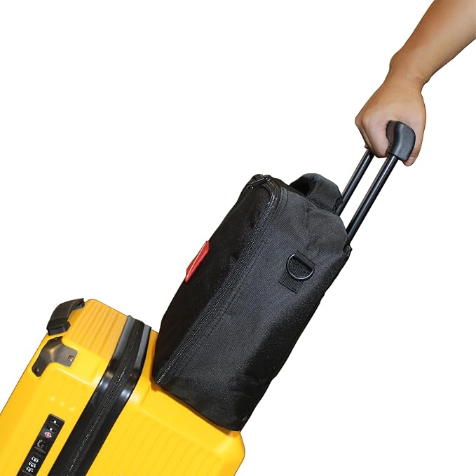 Scuba Diving Regulator Bag - Compact Durable Travel Storage with Suitcase Buckle, Detachable Shoulder Strap, Interior Hook-and-Loop Straps & Transparent Document Pocket for Gear Protection