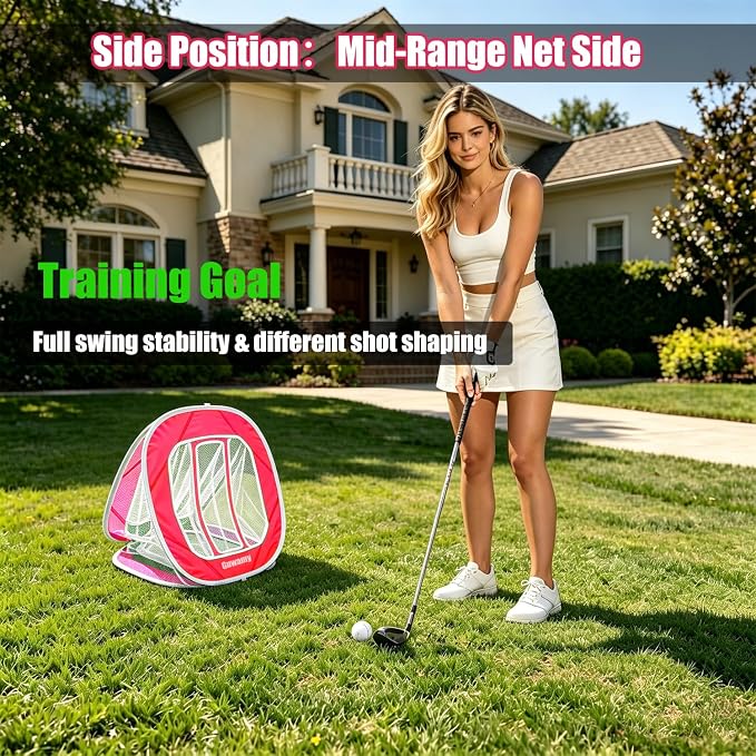 3-in-1 Pop Up Golf Chipping Net – Precision & Distance Trainer, Easy Indoor/Outdoor Setup – Ideal Gift