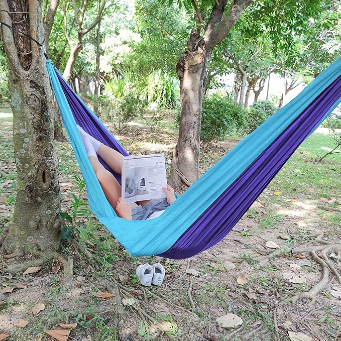 Forbidden Road Camping Hammock 400lbs Capacity Portable Hammock for Outside, Backyard, Travel, Backpacking, Beach