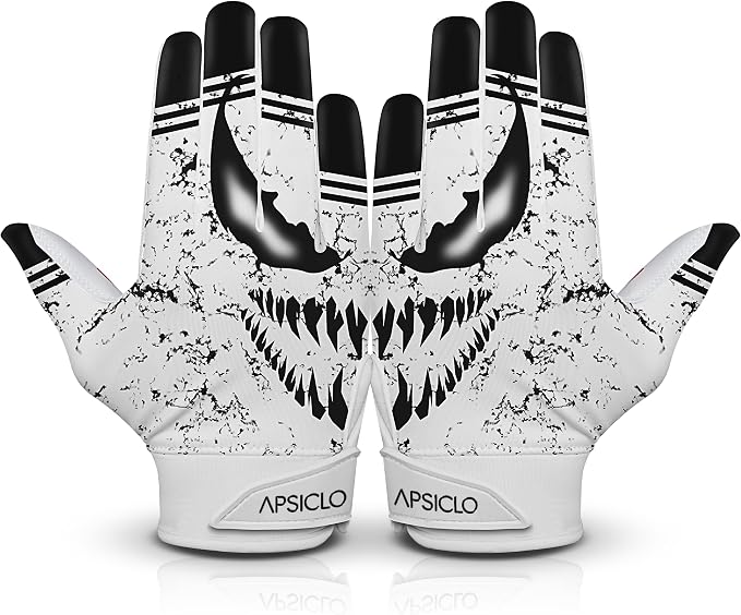 Sticky Football Receiver Gloves Silicone Grip Youth & Adult Sizes