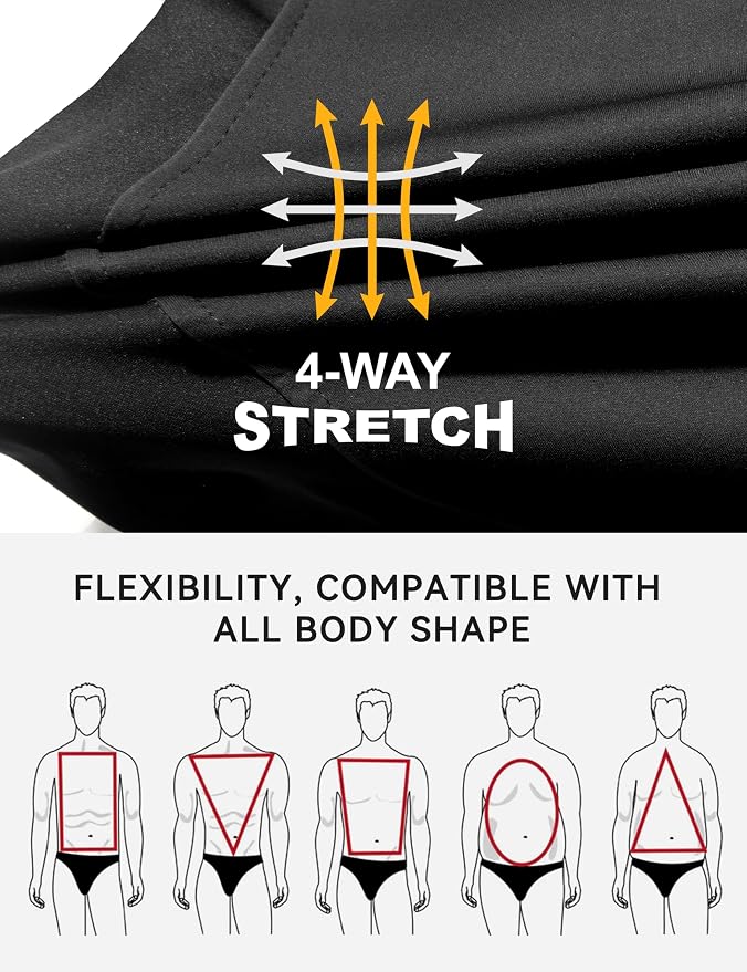 Little Donkey Andy Men's Lightweight Softshell Vest, Windproof Sleeveless Jacket for Running, Hiking, Cycling, Golf