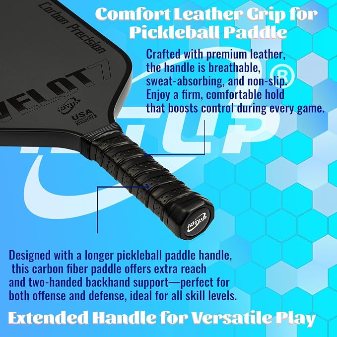 Pickleball Paddles,Pickleball Paddle,Carbon Fiber Pickle Ball Paddle-16MM,Hot Pressing Process Racket for Lightweight,Superior Control,Spin,Power and Consistency,USAPA Approved