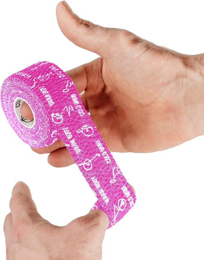 WARM BODY COLD MIND Lifting Thumb Tape for Weightlifting |1.5" x 20.6ft| - Hook Grip Tape for Gym, Powerlifting, Deadlift, Weight Lifting, Athletic Finger Wrap