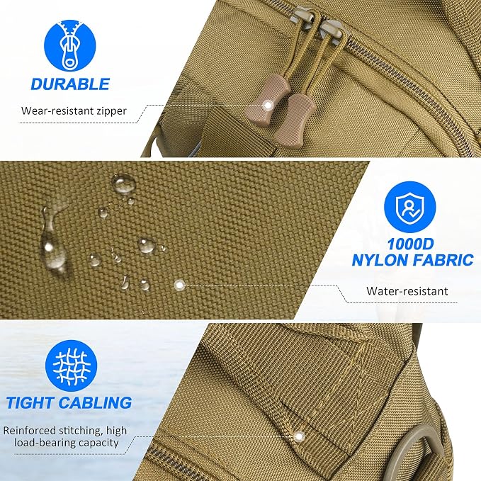 Fishing Backpack Tackle Bag for Fishing Gear Equipment, Gifts for Men | Fishing Gear Tackle Storage Backpack with Rod Holder, Lightweight Versatile Bag for Fishing Hiking Hunting