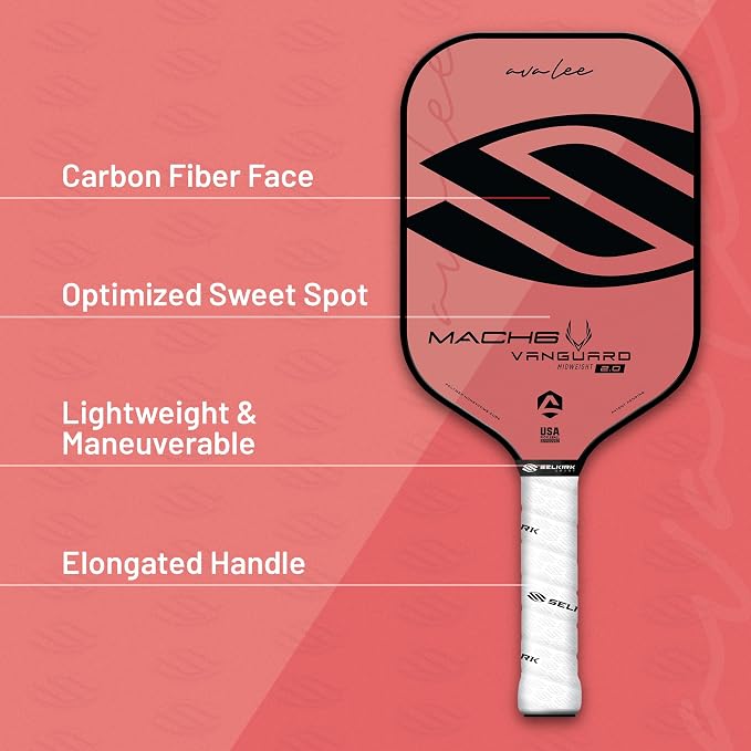 Selkirk Sport Vanguard Hybrid Pickleball Paddle | Carbon Fiber Pickleball Paddle with a Polypropylene X5 Core | Pickleball Rackets