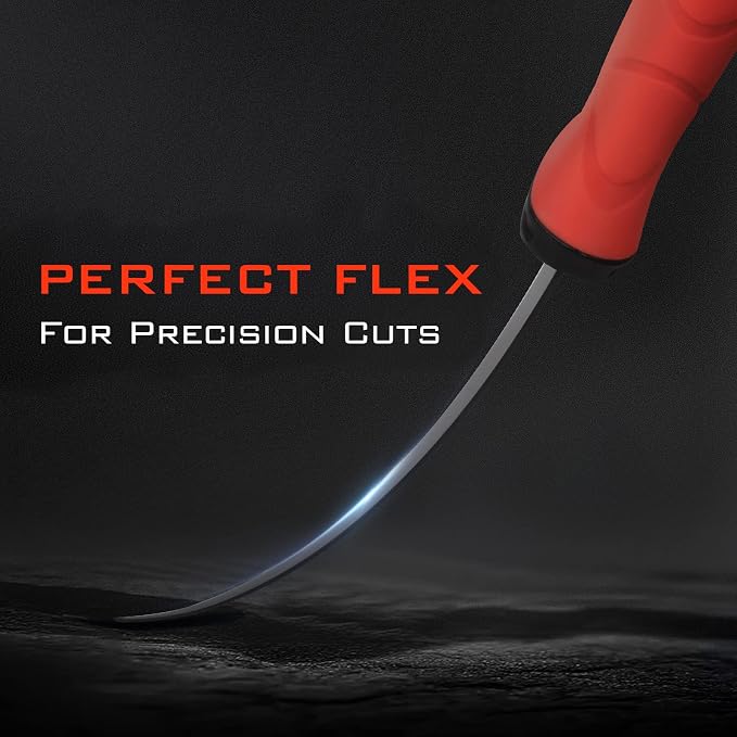 KastKing Intimidator 7'' Fillet Knife and Honing Rod,Fishing Gear for Men | Ultra-Sharp G4116 German Stainless-Steel Blades, Non-Slip Handle, Sheath, Fishing Gear and Gifts for Men, Fishing Knife